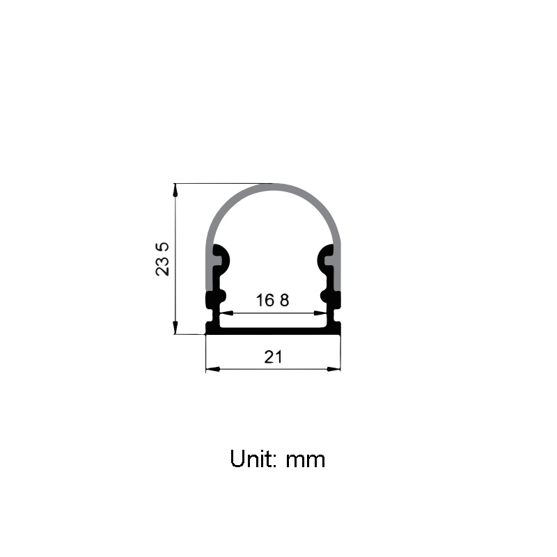 LED Diffuser Channel Aluminum Profile For 15mm 5050 Double Row LED Strip Lights LED Diffuser Channel Aluminum Profile For 15mm 5050 Double Row LED Strip Lights